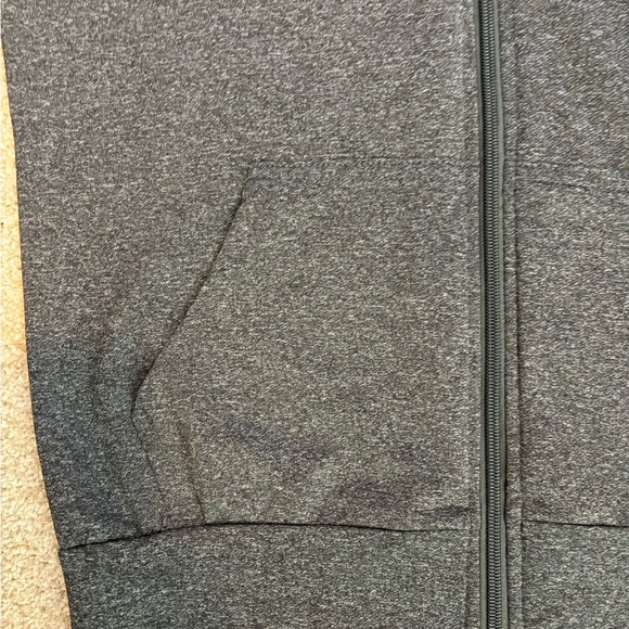 Striking gray black white zip hoodie. Excellent condition.  Size large. - Picture 4 of 7